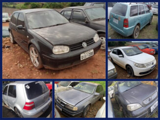 3 Volkswagen Golf a partir de 600 reais, Santana, Parati, Passat, Chevrolet Astra e muito mais no leilão da PRF