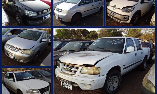 Chevrolet S10, Meriva, Celta, Volkswagen Up, Fox, Gol e Fiat Strada a partir de 900 reais no Leilão do DETRAN