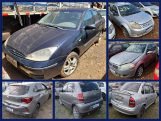 Ford Focus, Ka, Fiat Palio, Chevrolet Onix, Renault Logan e outros veículos a partir de 800 reais no Leilão da PRF