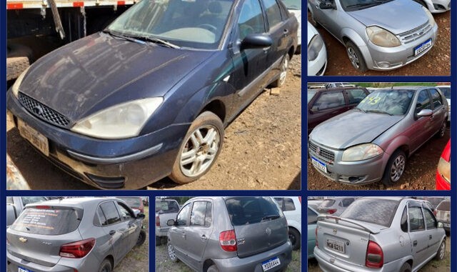 Ford Focus, Ka, Fiat Palio, Chevrolet Onix, Renault Logan e outros veículos a partir de 800 reais no Leilão da PRF