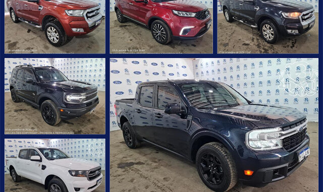 Leilão da Ford tem 8 Ranger, Maverick, Territory, Bronco, Ecosport, Edge e outros veículos da fábrica