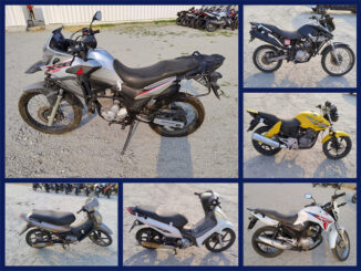 Motos Honda NX-4 Falcon, XRE, CBX, Biz e outras a partir de 150 reais no Leilão de Trânsito Municipal