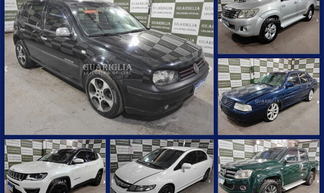 Volkswagen Golf e Santana a partir de 7 mil, Caminhonetes Toyota Hilux, Amarok, S10, SUVs e outros veículos no Leilão de Banco