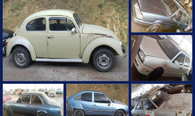 Volkswagen Fusca, Quantum, Golf, Ford Corcel II, Chevette e outros veículos dos anos 80 e 90 no Leilão do DETRAN